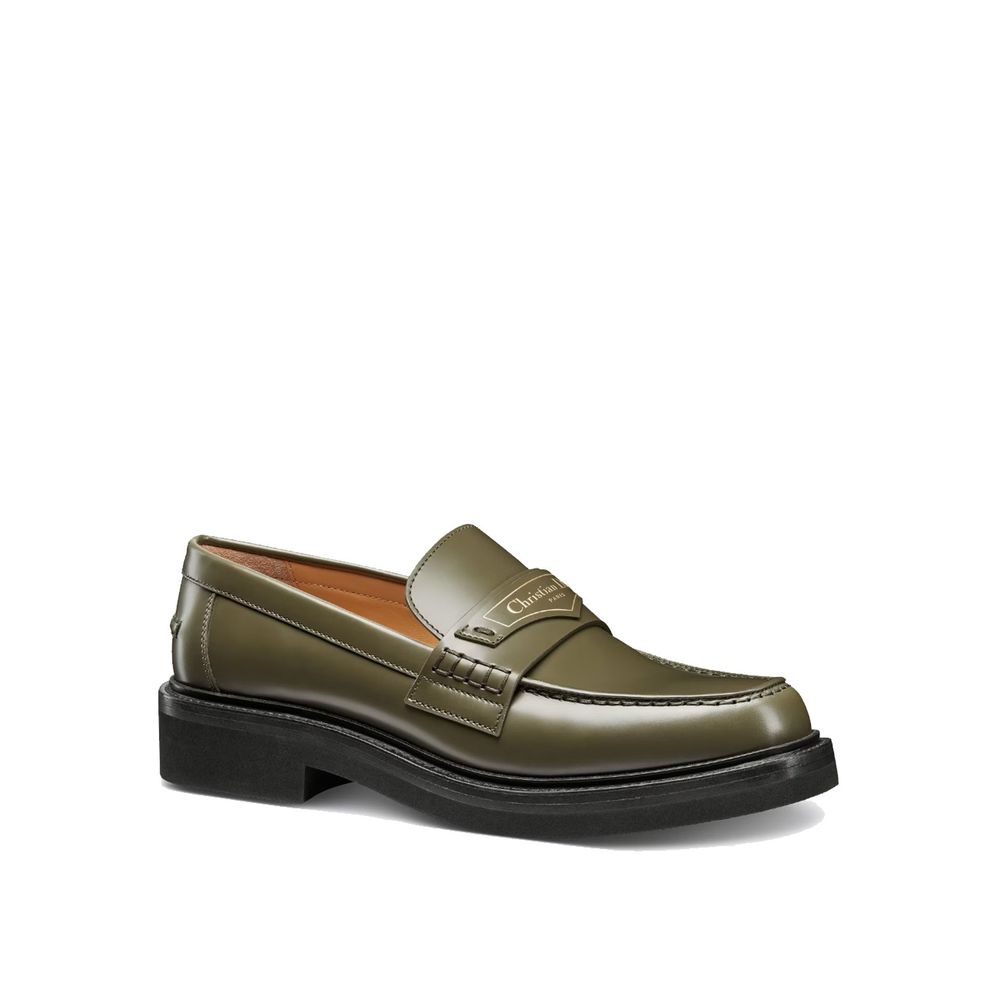Bicolor Calfskin Slip-On Loafers