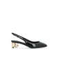 Black Calfskin High Heel Pumps