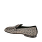 Brown Calfskin Slip-On Loafers