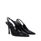 Black Calfskin High Heel Pumps