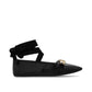 Black Calfskin Ballet Flats