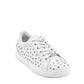 White Calfskin Low Top Sneakers
