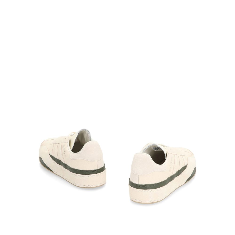 White Calfskin Low Top Sneakers