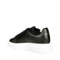 Black Calfskin Chunky Sneakers
