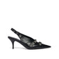 Black Calfskin High Heel Pumps