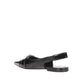 Black Calfskin Ballet Flats
