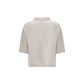 Beige Cashmere Polo Shirt