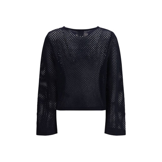 Blue Fleece Wool Sweatshirt