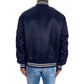 Blue Nylon Bomber