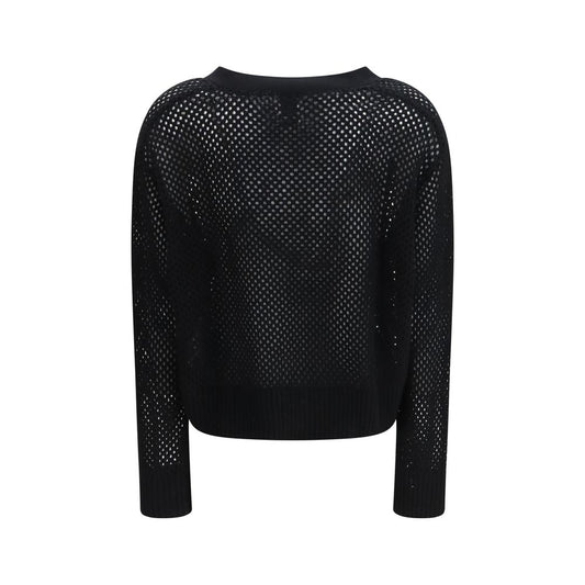 Black Wool Cardigan