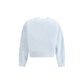 Light Blue Cotton Sweatshirt