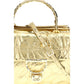 Gold Calf Leather Bos Taurus Handbag