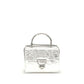 Silver Calf Leather Bos Taurus Handbag