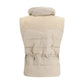 Beige Polyamide Sleeveless Jacket