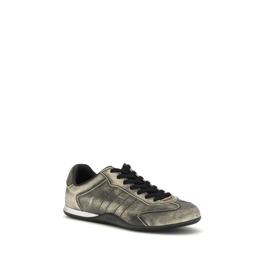Black Calf Leather Bos Taurus Low Top Sneakers