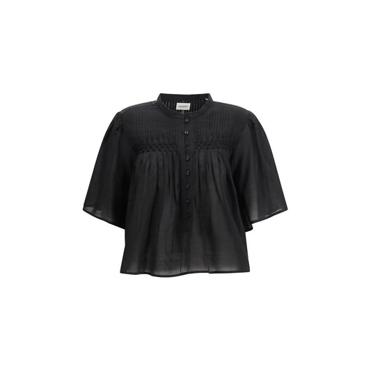 Black Cotton Blouse