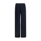 Blue Viscose Pants