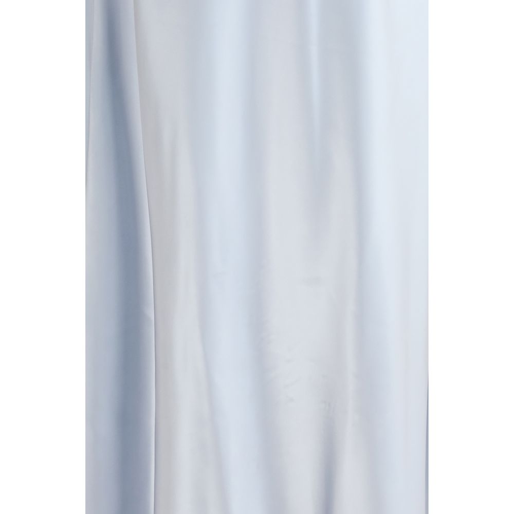 Light Blue Viscose Long Skirt