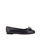Black Calfskin Ballet Flats