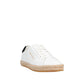 White Calfskin Low Top Sneakers