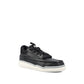 Black Lamb Leather Low Top Sneakers