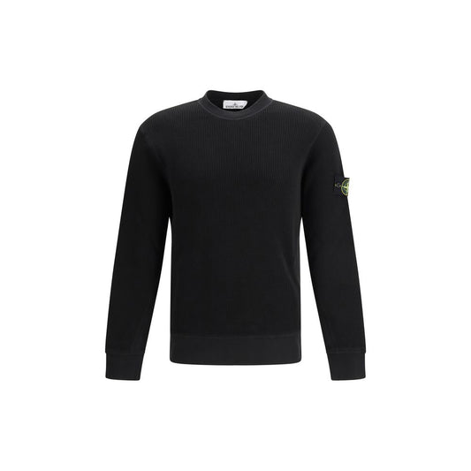 Black Cotton Sweatshirt