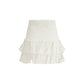 White Cotton Mini Skirt