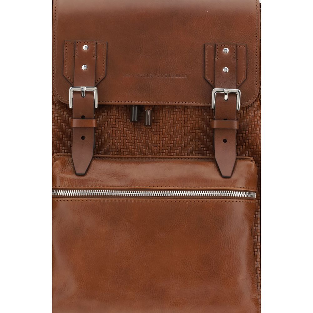 Brown Calf Leather Bos Taurus Backpack