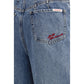 Blue Cotton Relaxed Fit Jeans