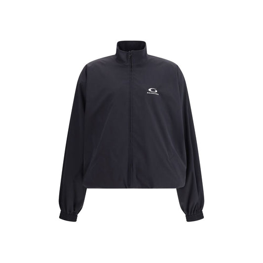 Black Polyester Shell Jacket