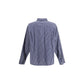 Blue Cotton Pattern Shirt