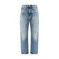 Blue Cotton Jeans Denim