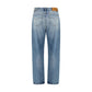 Blue Cotton Jeans Denim