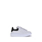 White Calf Leather Bos Taurus Platform Sneakers
