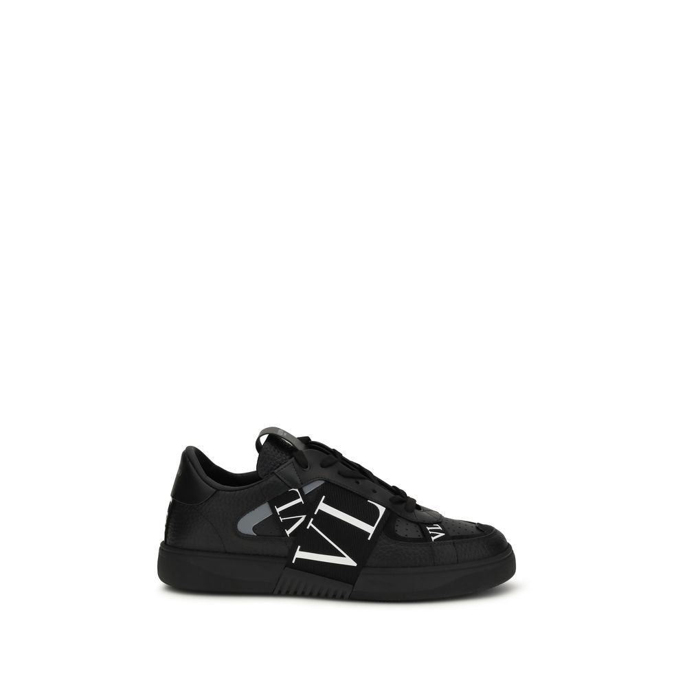 Black Calf Leather Bos Taurus Low Top Sneakers