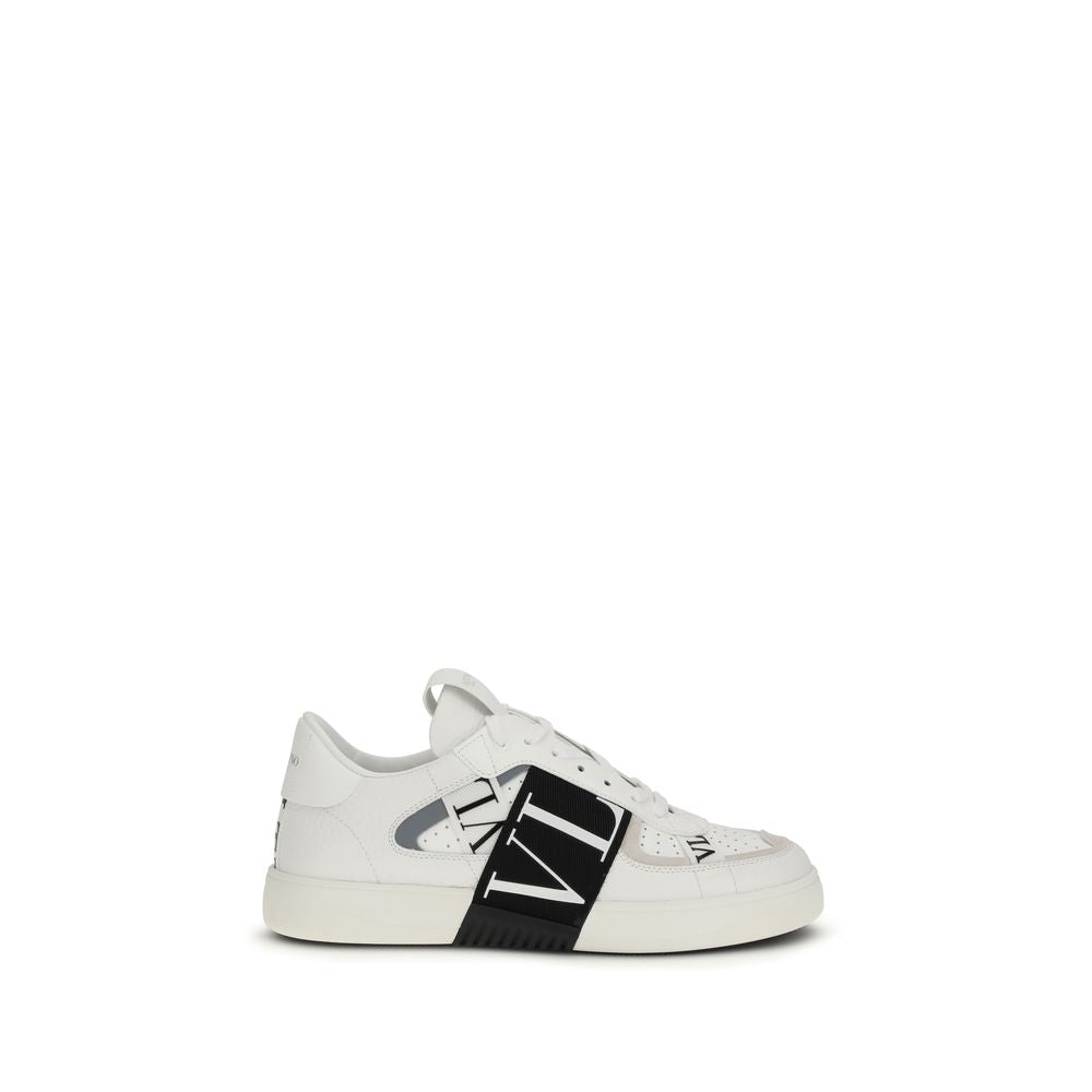 White Calf Leather Bos Taurus Low Top Sneakers