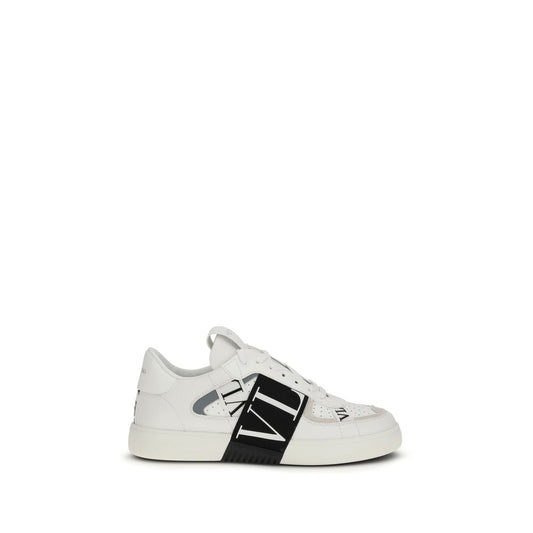 White Calf Leather Bos Taurus Low Top Sneakers