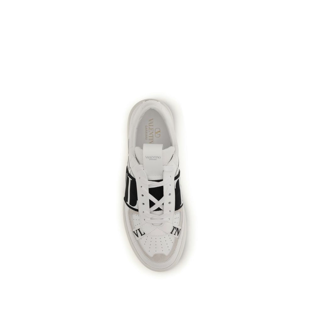 White Calf Leather Bos Taurus Low Top Sneakers