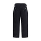 Black Cotton Casual Pants