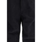 Black Cotton Casual Pants