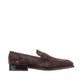 Brown Leather Slip-On Loafers