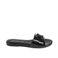 Black Polyester Sandals