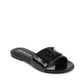 Black Polyester Sandals