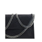 Black Polyester Shoulder Bag