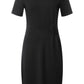 Black Viscose Casual Dress