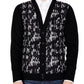 Black Wool Cardigan