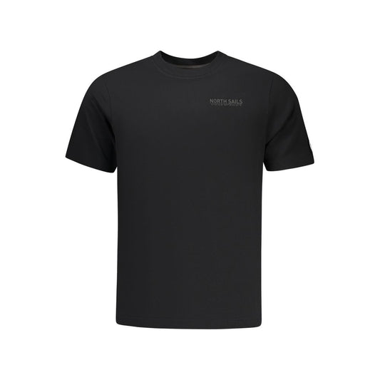 Black Cotton Men T-Shirt
