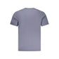 Blue Cotton Men T-Shirt