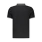Black Cotton Men Polo