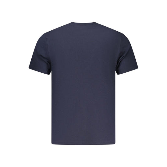 Blue Cotton Men's T-Shirt